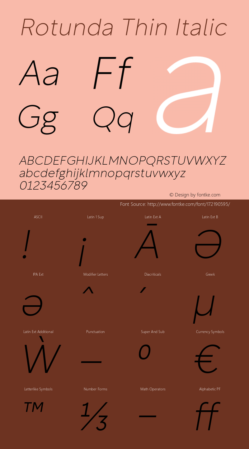 Rotunda Thin Italic 1.000图片样张