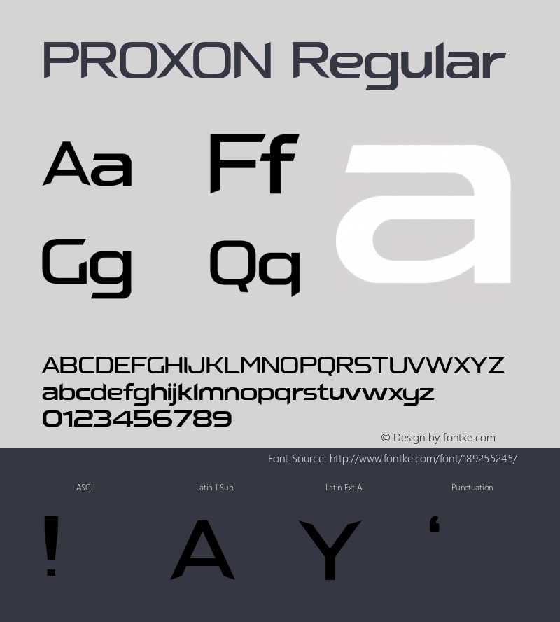 PROXON Version 1.003;Fontself Maker 3.5.1图片样张