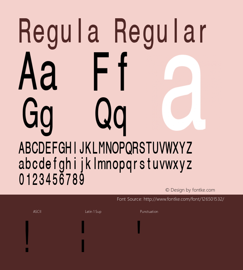 Regula 001.000 Font Sample