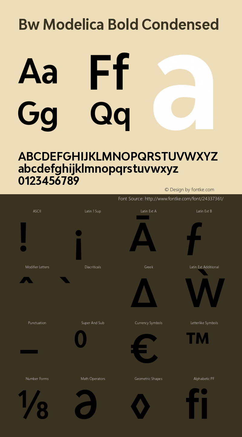 Bw Modelica Bold Condensed Version 2.000;PS 002.000;hotconv 1.0.88;makeotf.lib2.5.64775 Font Sample