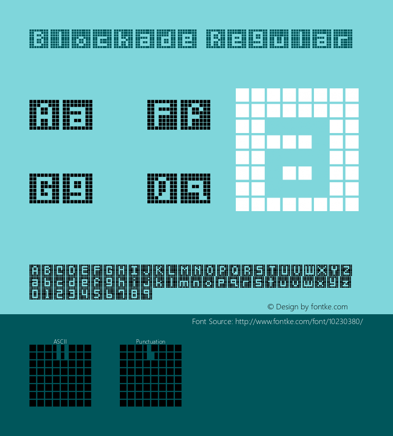 Blockade Regular Version 1.0 Font Sample