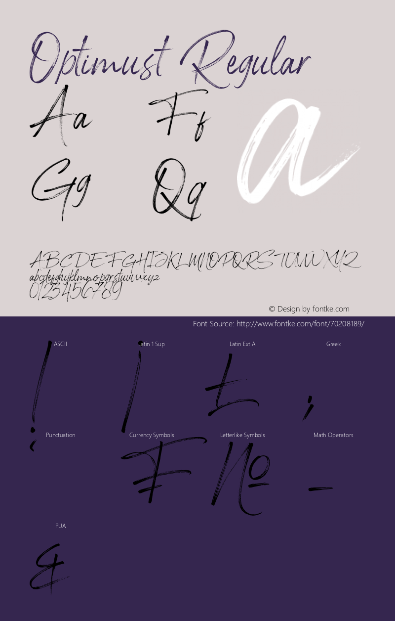 Optimust Version 1.00;July 6, 2020;FontCreator 12.0.0.2525 64-bit Font Sample