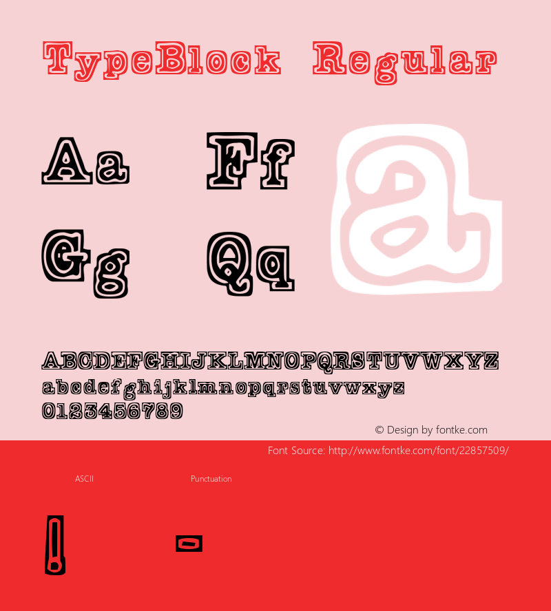 TypeBlock 1.10 7/18/00 Font Sample