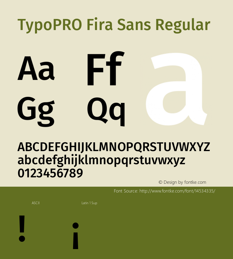 TypoPRO Fira Sans Regular Version 3.105;PS 003.105;hotconv 1.0.70;makeotf.lib2.5.58329 Font Sample