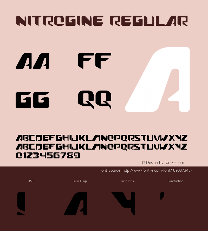 Nitrogine Version 1.002;Fontself Maker 3.5.4图片样张