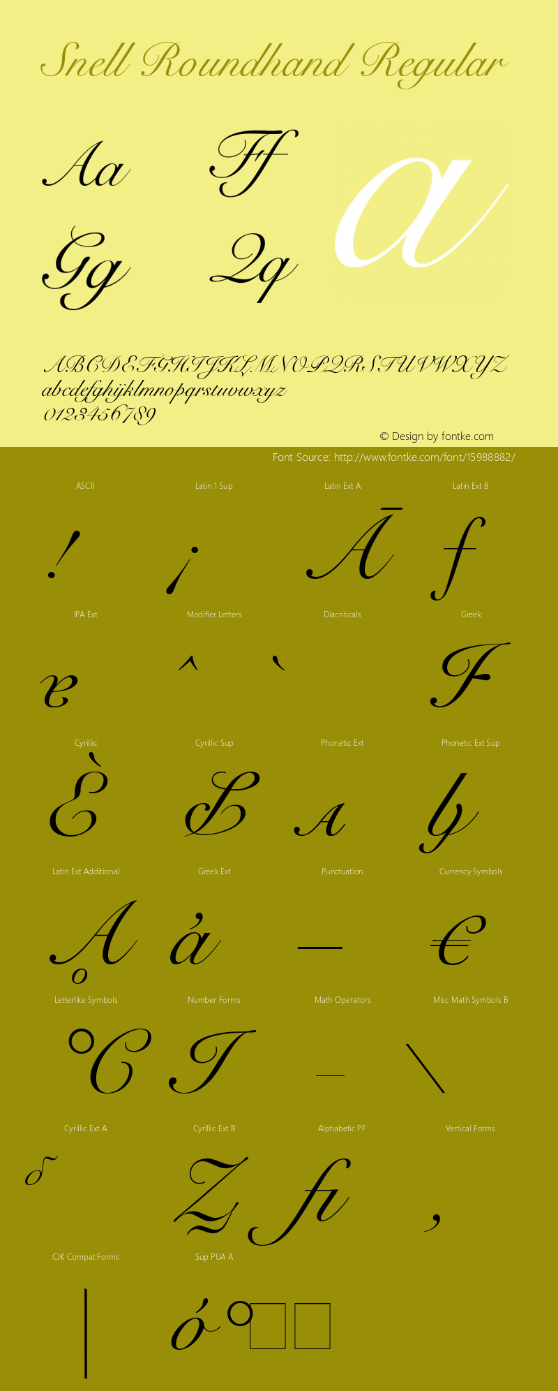 Snell Roundhand Regular 10.0d5e5 Font Sample