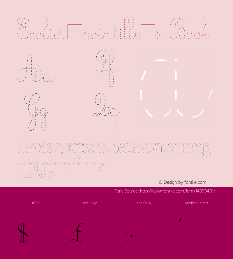 Ecolier_pointille's Book Version 1.00 Font Sample