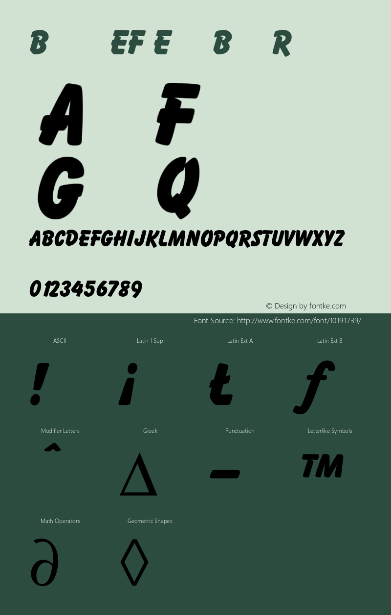 BalloonEF ExtraBold Regular 001.001 Font Sample