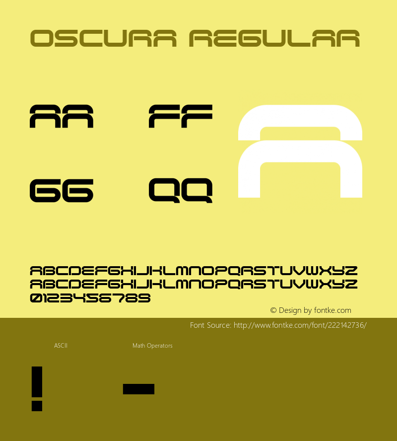 OSCURA Version 1.000图片样张