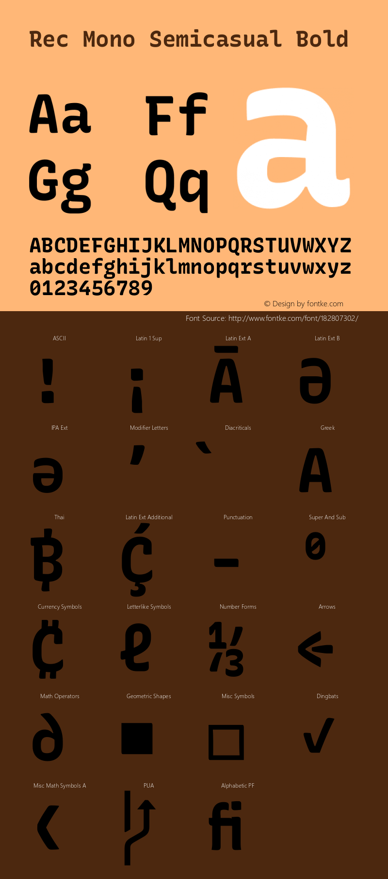 Rec Mono Semicasual Bold Version 1.084图片样张