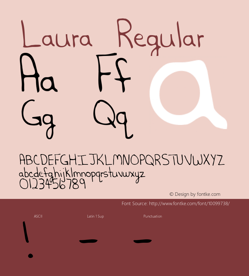 Laura Regular Altsys Metamorphosis:3/3/95 Font Sample