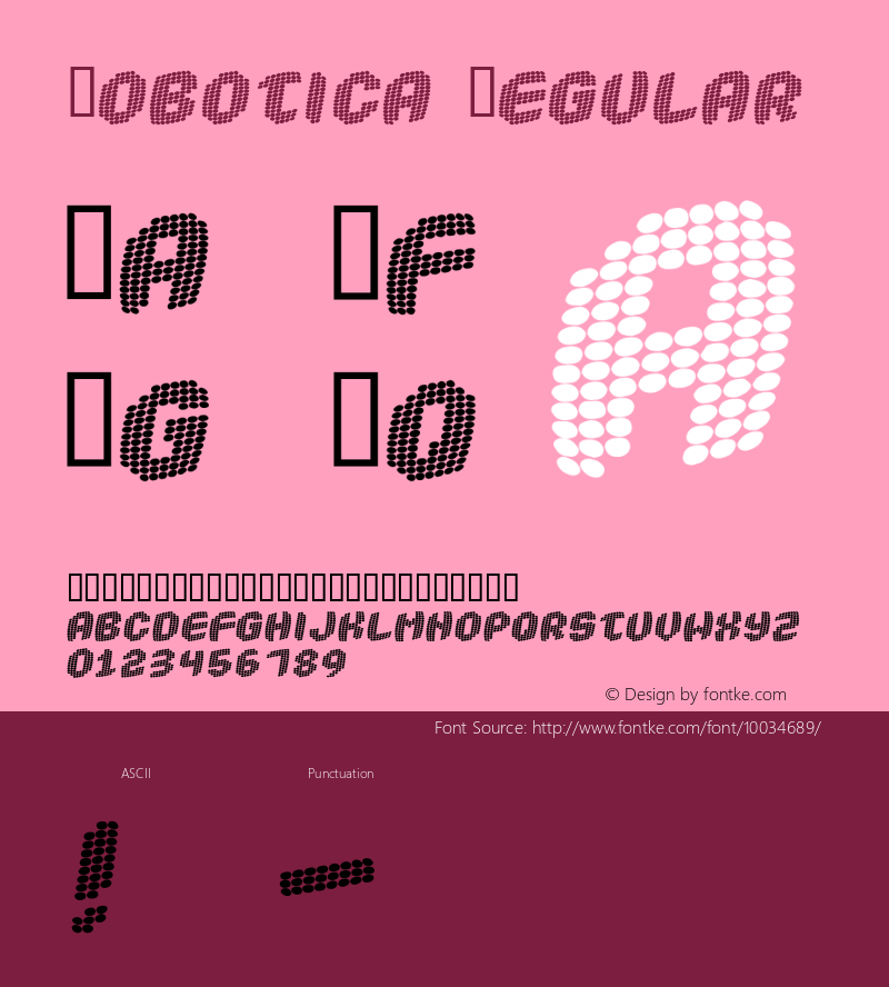 Robotica Regular www.pizazdude.cjb.net Font Sample