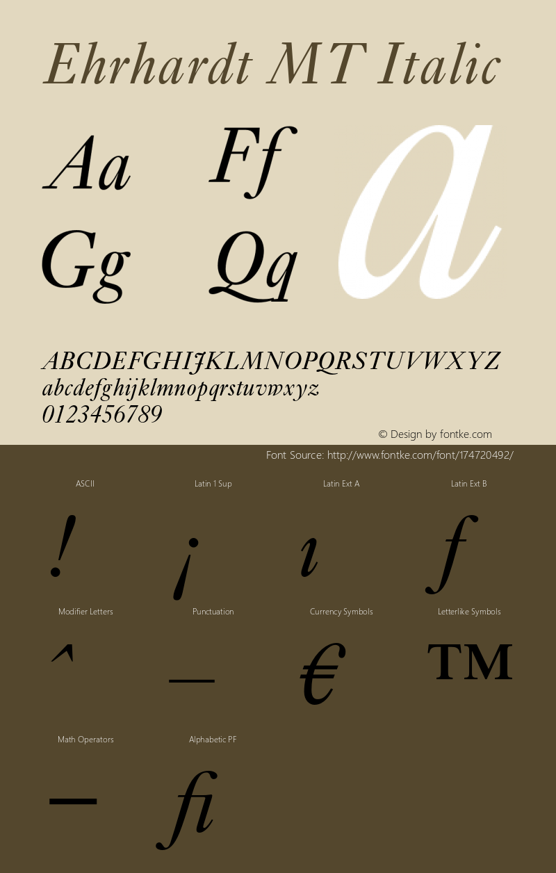 EhrhardtMT-Italic 001.003图片样张