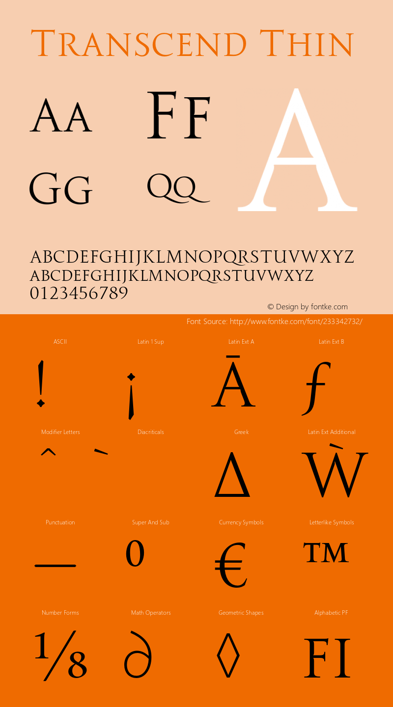 Transcend Thin Version 1.000;hotconv 1.0.109;makeotfexe 2.5.65596图片样张
