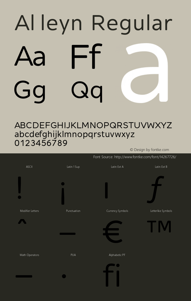 Alleyn Regular Version 1.000;com.myfonts.aviation.alleyn.regular.wfkit2.3VTR Font Sample