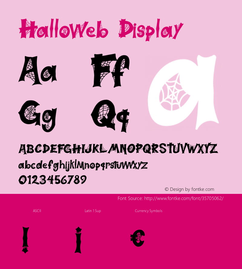 Halloweb Display Version 1.002;Fontself Maker 3.2.2 Font Sample