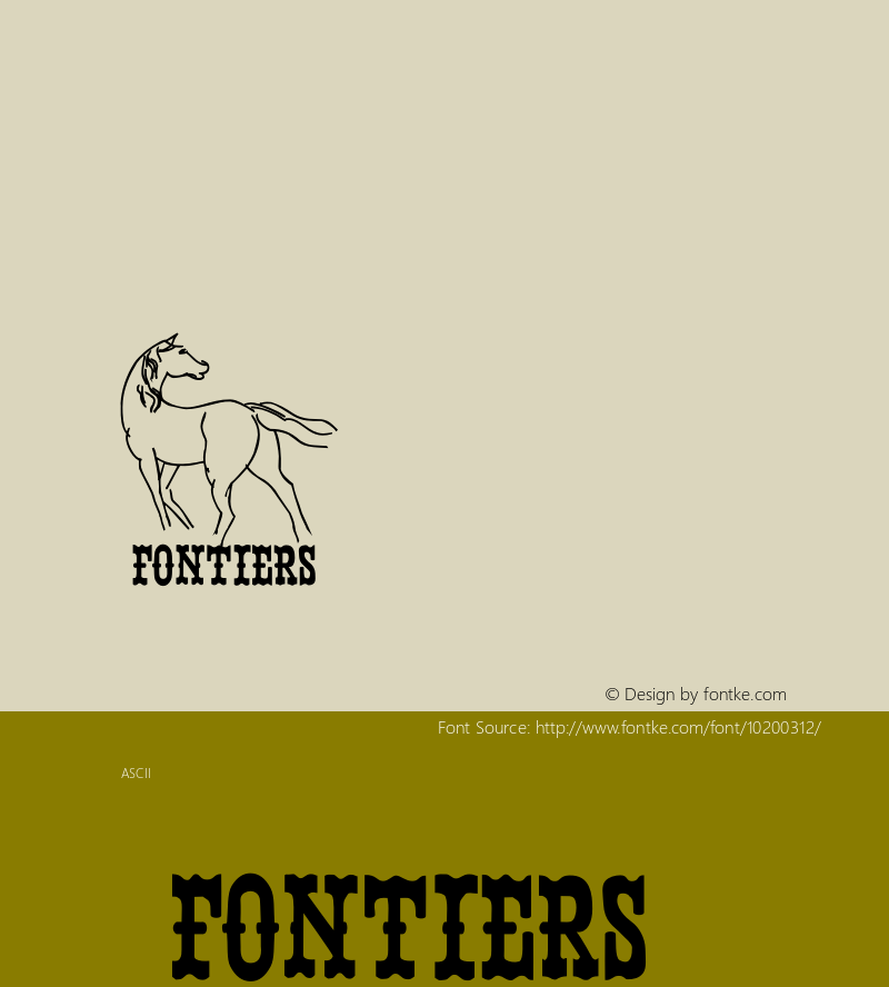 FONTIERS Regular 001.000 Font Sample