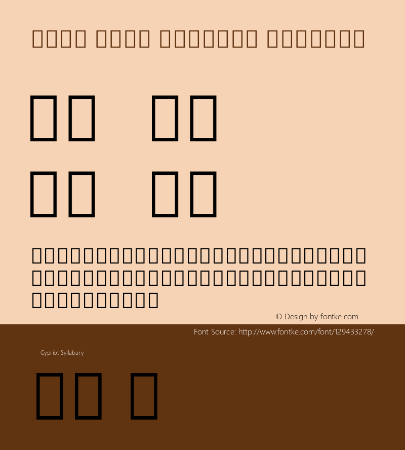 Noto Sans Cypriot Regular Version 2.000; ttfautohint (v1.8.3) -l 8 -r 50 -G 200 -x 14 -D cprt -f none -a qsq -X 