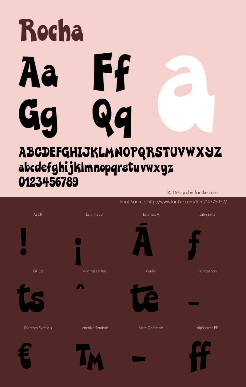 Rocha ☞ Version 1.000 2013 initial release;com.myfonts.eurotypo.rocha.regular.wfkit2.3W4W Font Sample