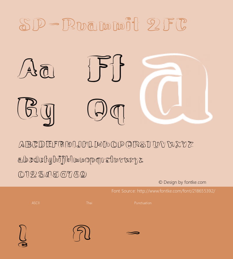SP-Ruammit 2FC Version 2.000;December 8, 2021;FontCreator 14.0.0.2793 64-bit图片样张