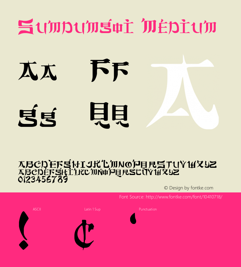 Sumdumgoi Medium Version 001.000 Font Sample