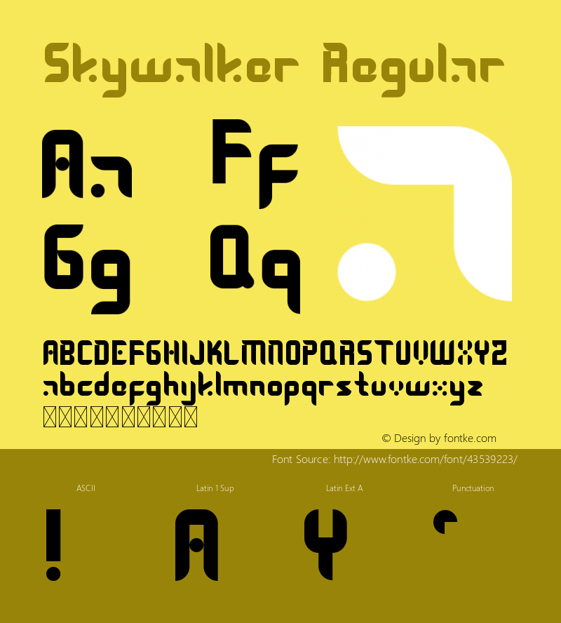 Skywalker Version 1.002;Fontself Maker 3.3.0 Font Sample