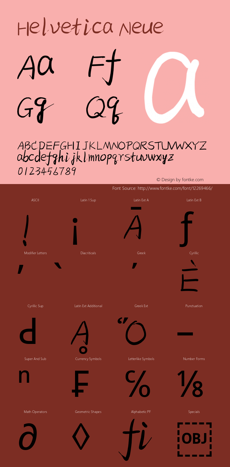 Helvetica Neue 常规体 10.0d35e1 Font Sample