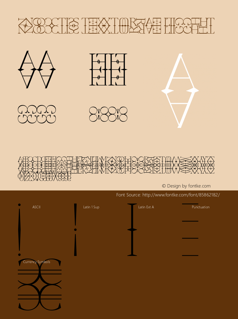 Noctis Texturae Light Version 1.000;hotconv 1.0.109;makeotfexe 2.5.65596 Font Sample