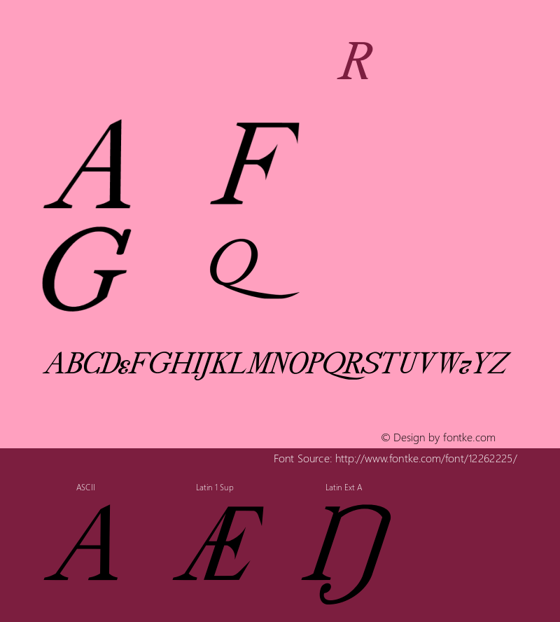 drmdozitsc11 Regular Version 001.001 Font Sample