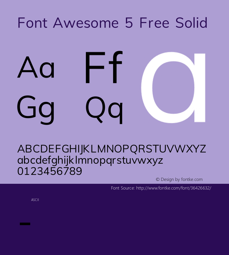 Font Awesome 5 Free Solid 330.241 (Font Awesome version: 5.10.1) Font Sample