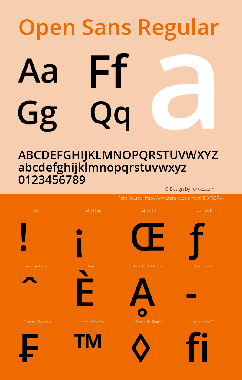 Open Sans Regular Version 1.100;PS 001.100;hotconv 1.0.70;makeotf.lib2.5.58329 Font Sample