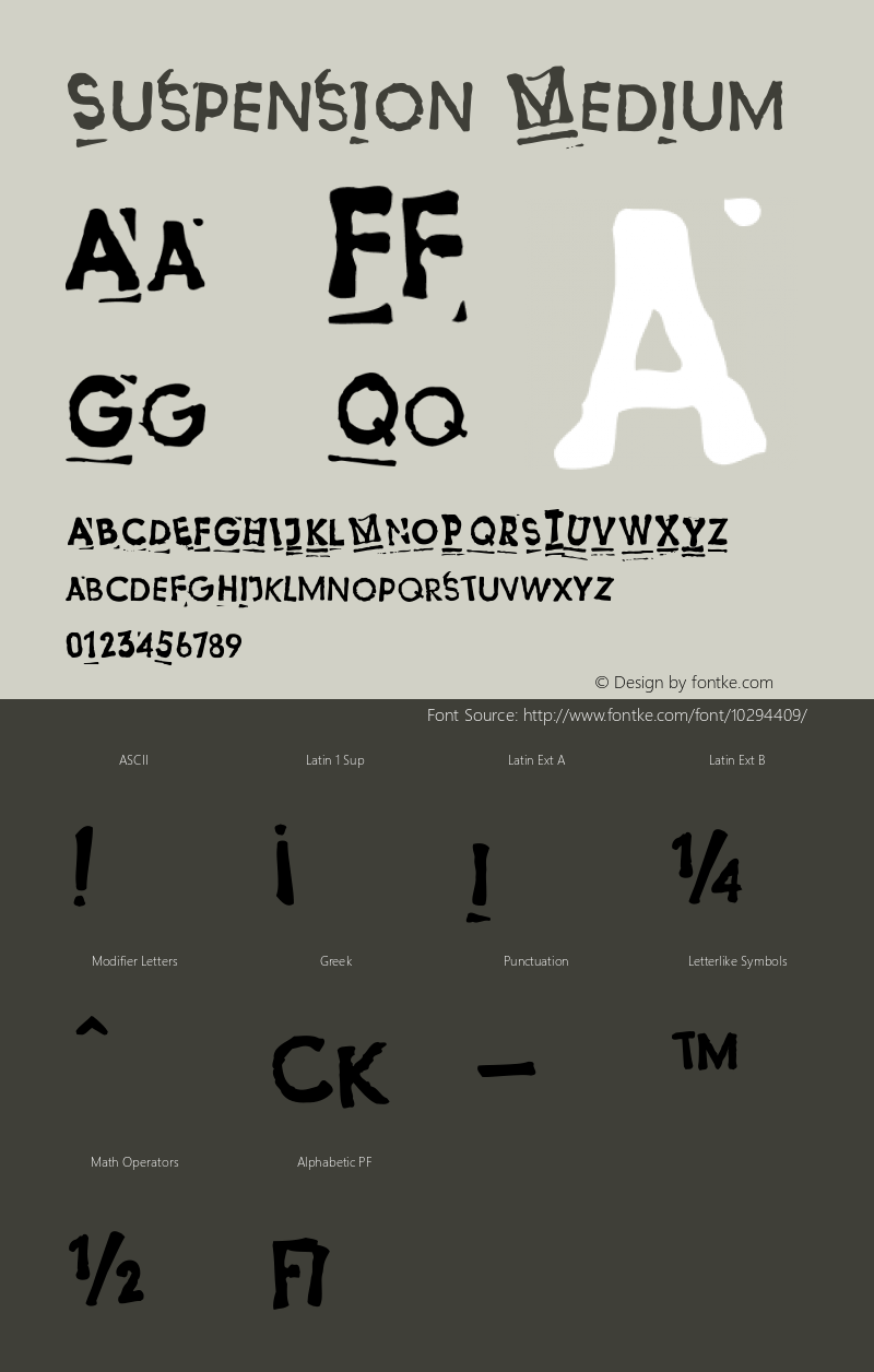 Suspension Medium 001.000 Font Sample