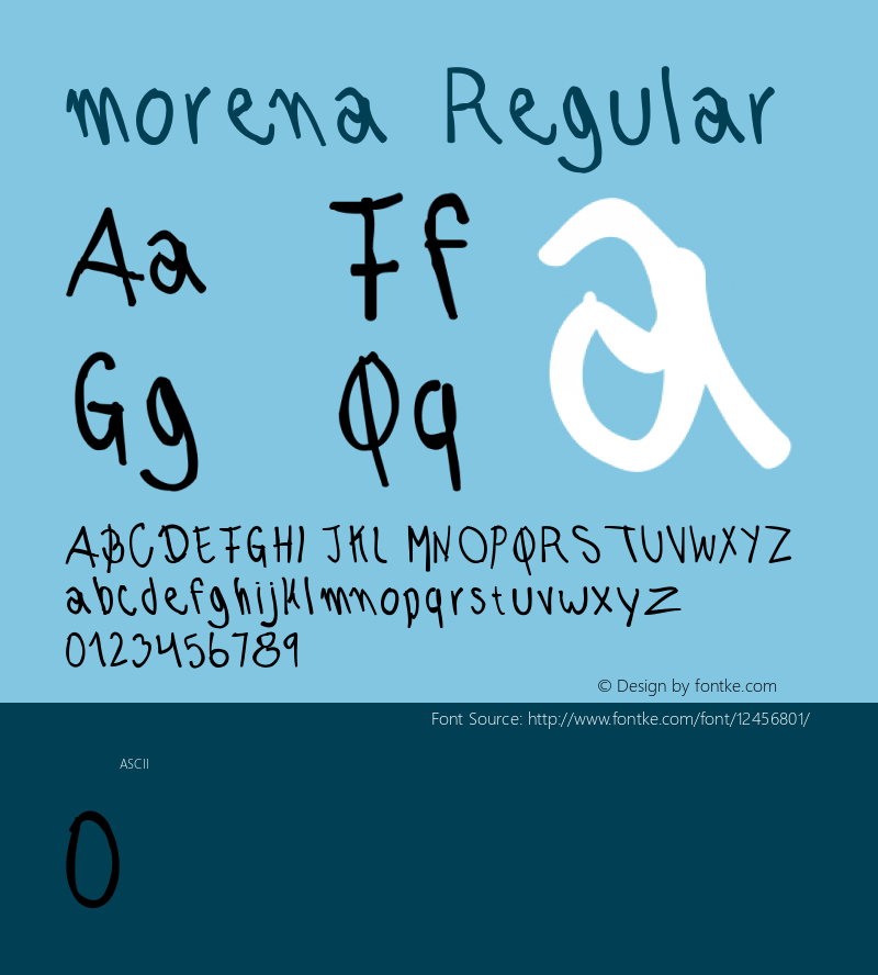 morena Regular Version 1.0 Font Sample