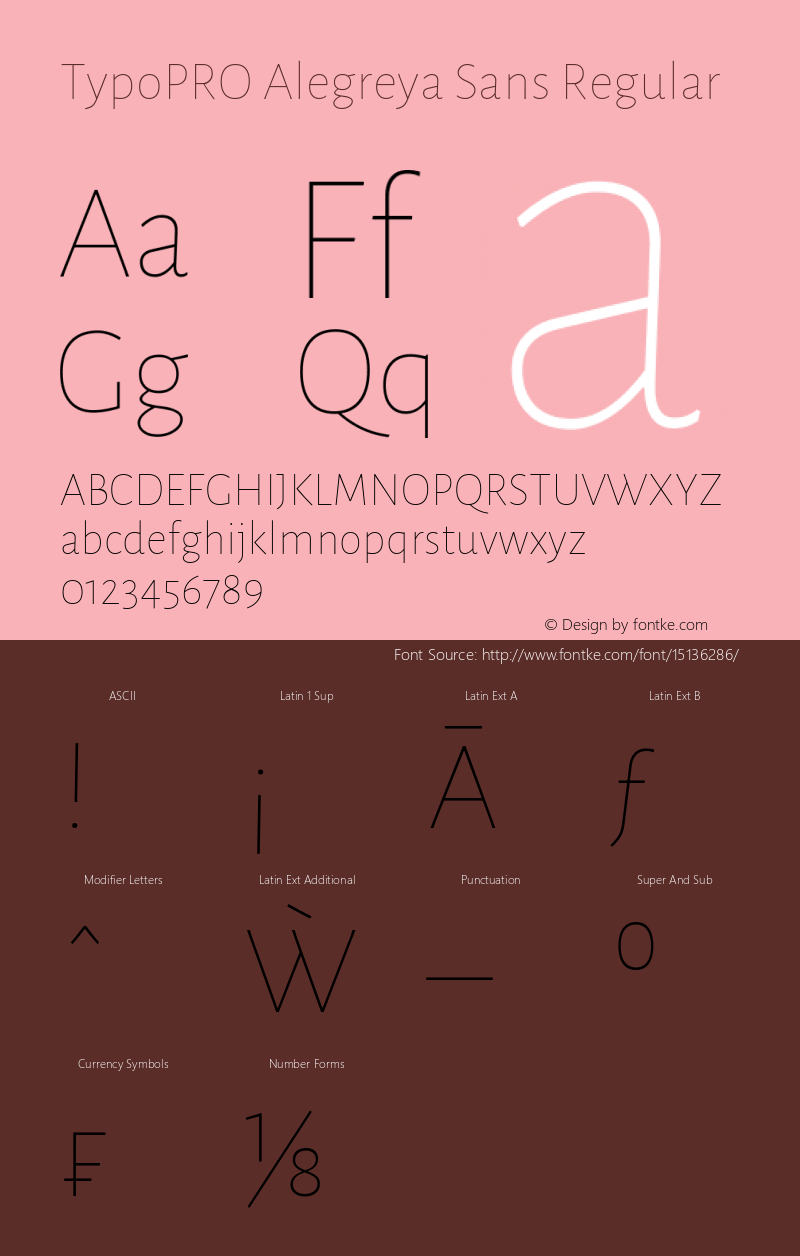 TypoPRO Alegreya Sans Regular Version 1.000;PS 001.000;hotconv 1.0.70;makeotf.lib2.5.58329 DEVELOPMENT Font Sample