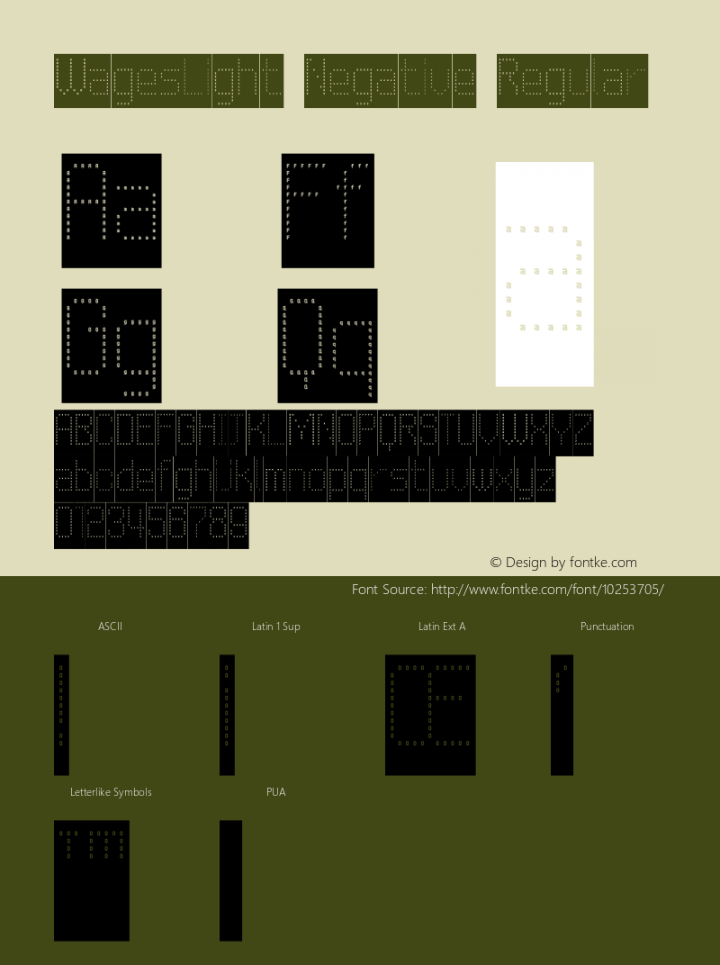 WagesLight Negative Regular Macromedia Fontographer 4.1.5 6/13/02 Font Sample