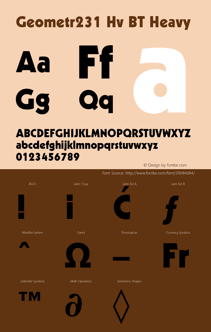 Geometric 231 Heavy BT mfgpctt-v1.52 Thursday, January 28, 1993 3:55:49 pm (EST) Font Sample