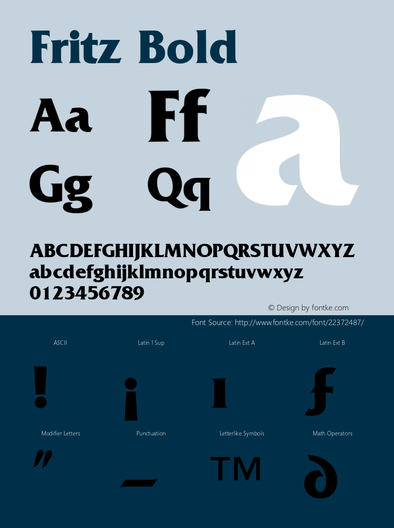 Fritz Bold Altsys Fontographer 3.5  8/3/92 Font Sample