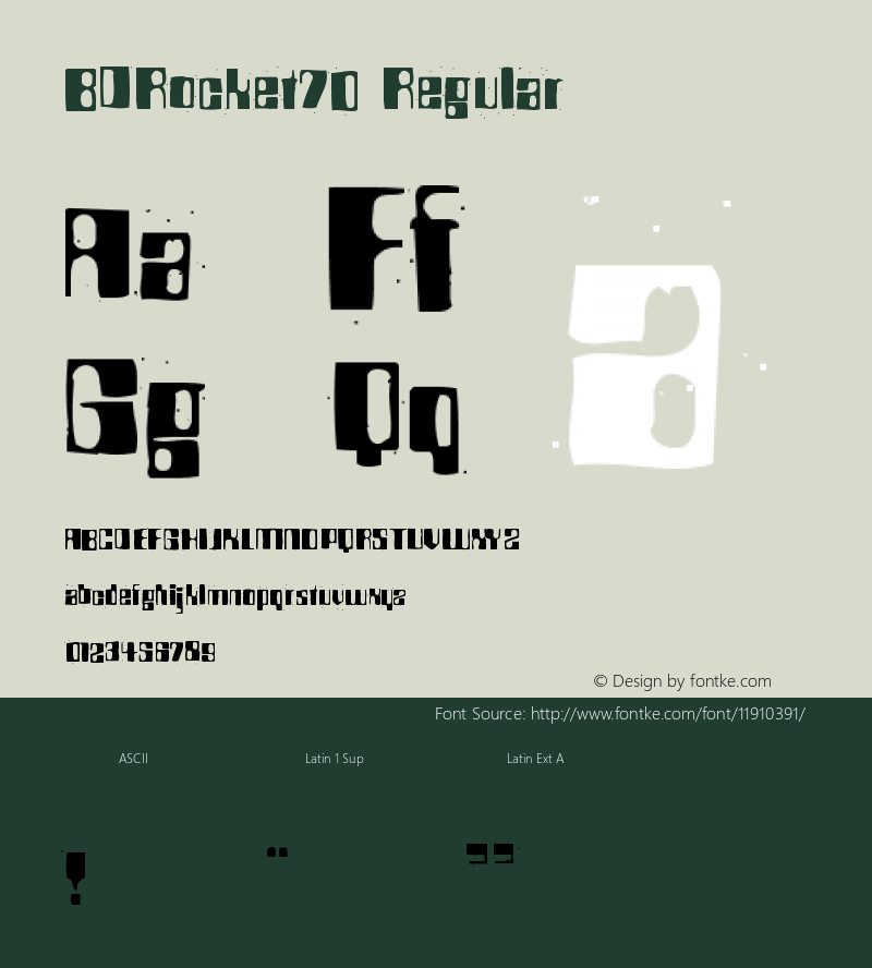 BDRocket70 Regular Macromedia Fontographer 4.1.2 18.7.2001 Font Sample