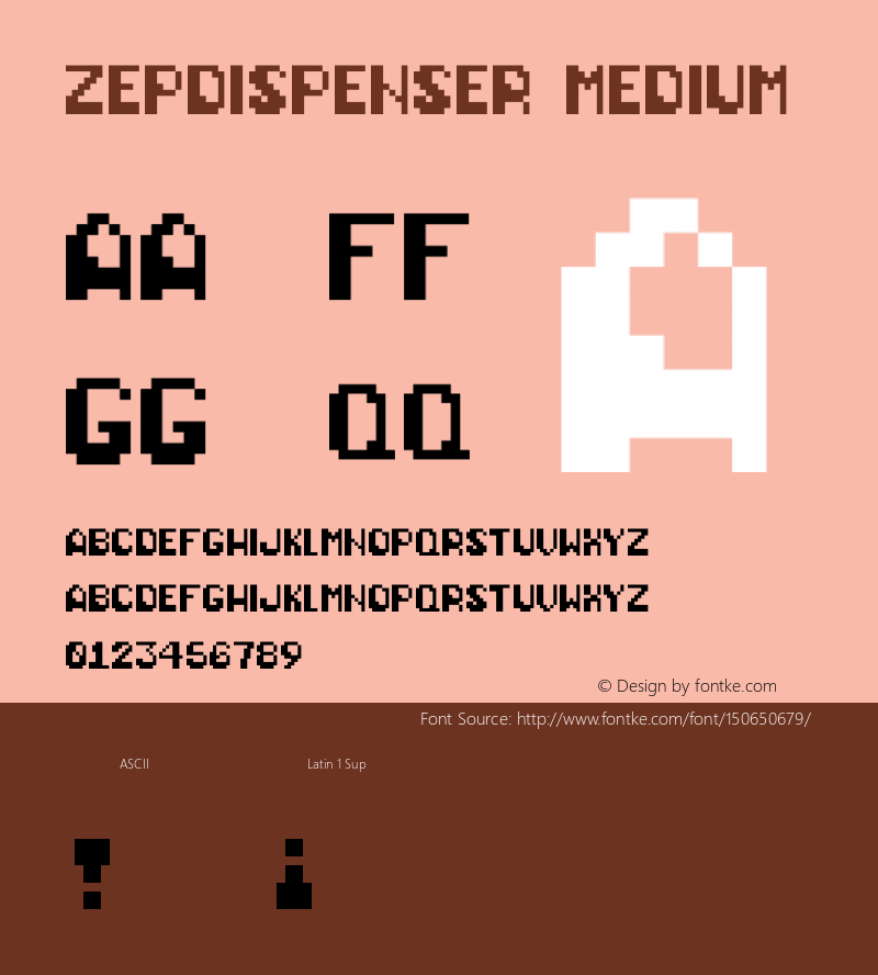 ZepDispenser Version 001.000 Font Sample