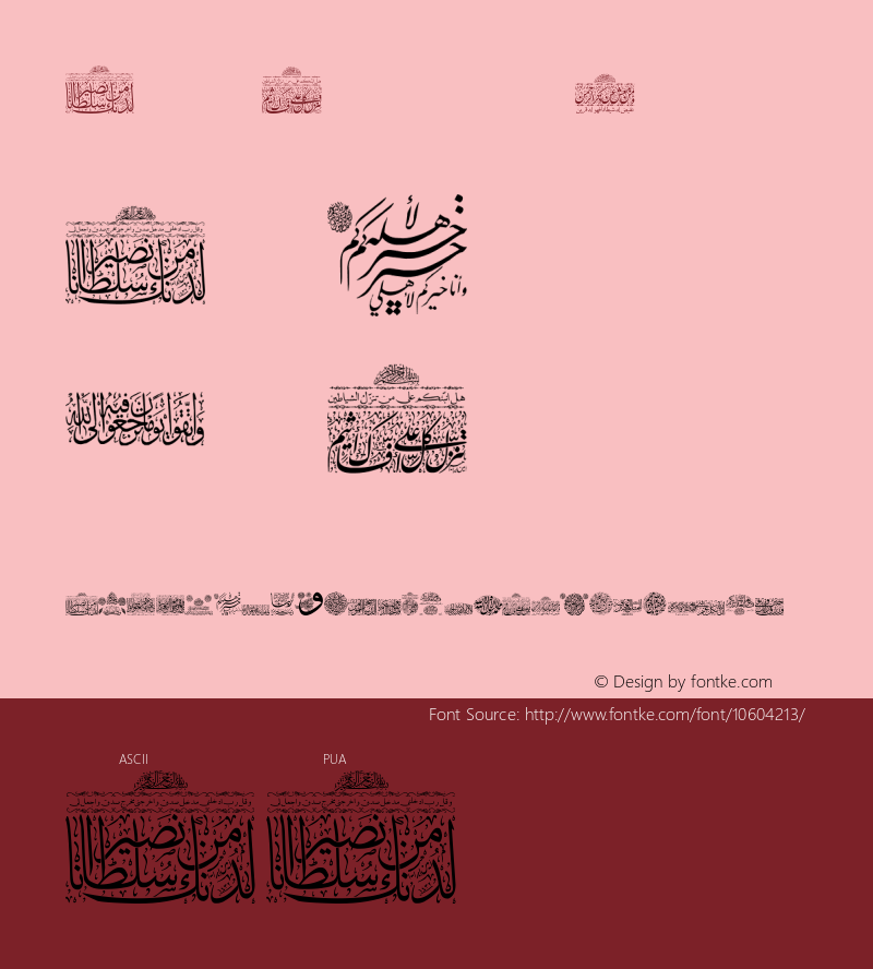 Aayat Quraan_047 Regular Version 1.00 November 2, 2014, initial release Font Sample
