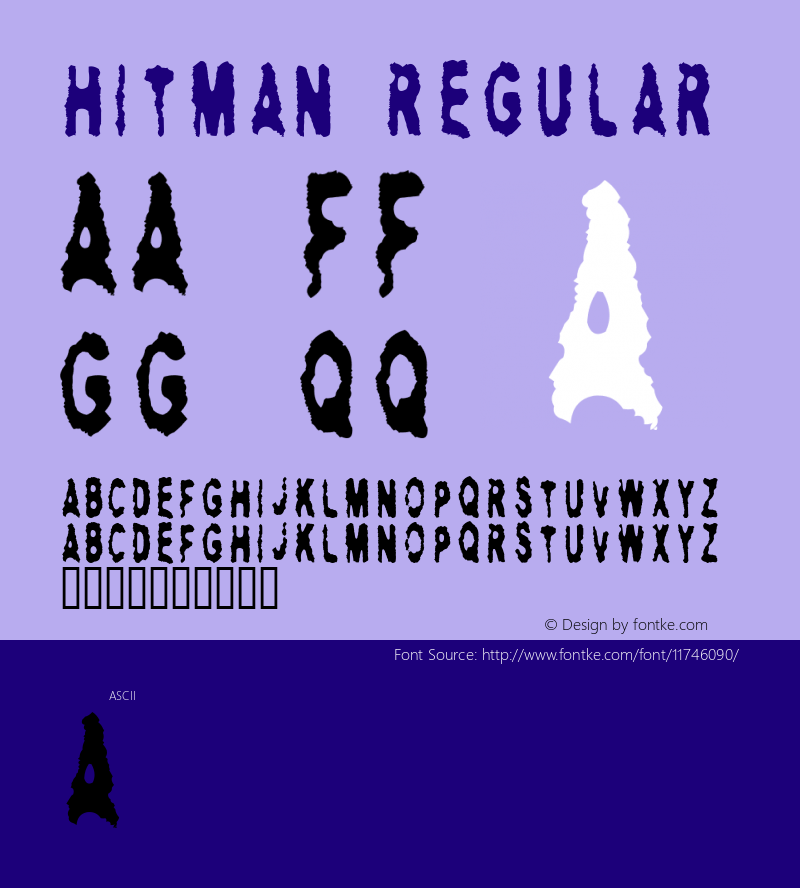 hitman Regular 2.0 Font Sample
