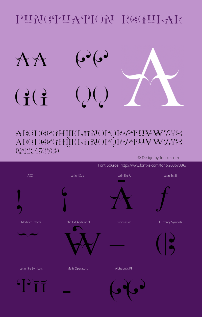 Punctuation-Regular 001.000 Font Sample