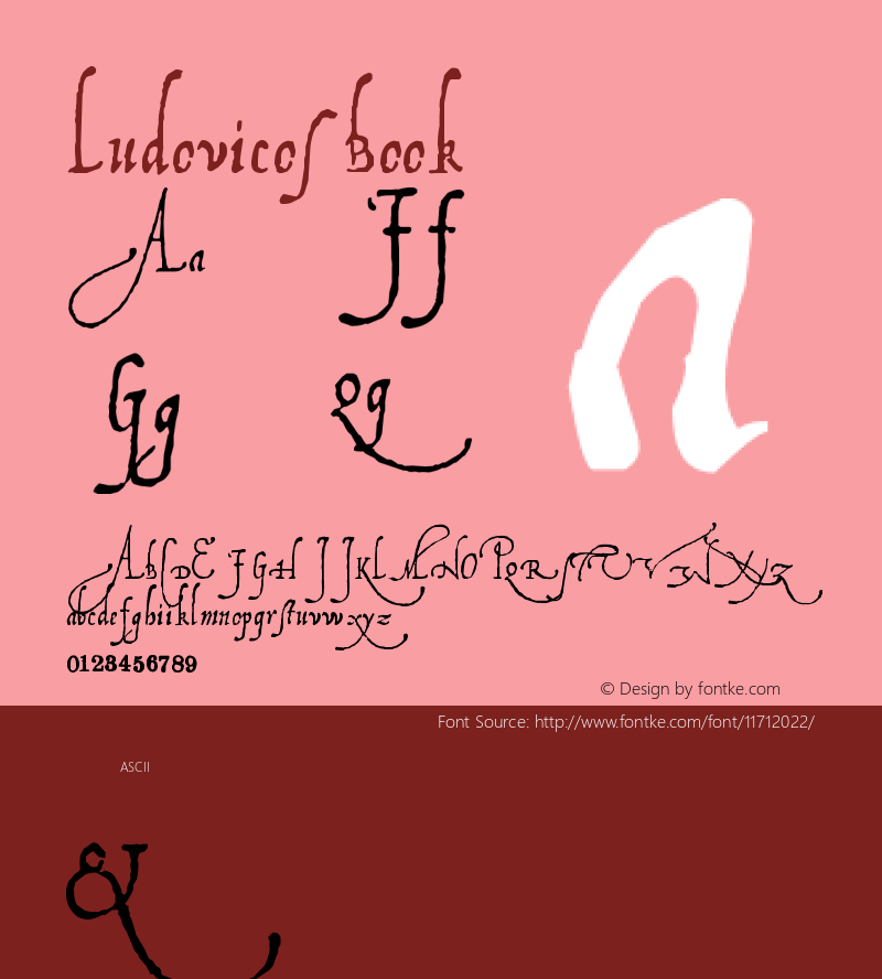 Ludovicos Book Version 1.00 Font Sample