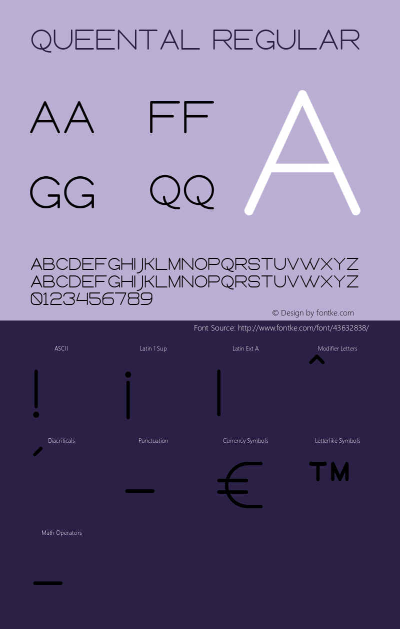 Queental Version 1.003;Fontself Maker 3.4.0 Font Sample