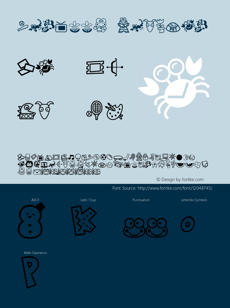 Keroppi Regular Altsys Fontographer 4.0.4 9/8/94 Font Sample