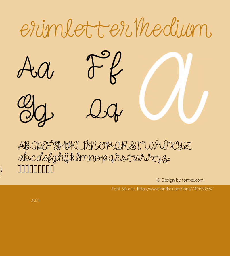 erimletter Version 001.000 Font Sample