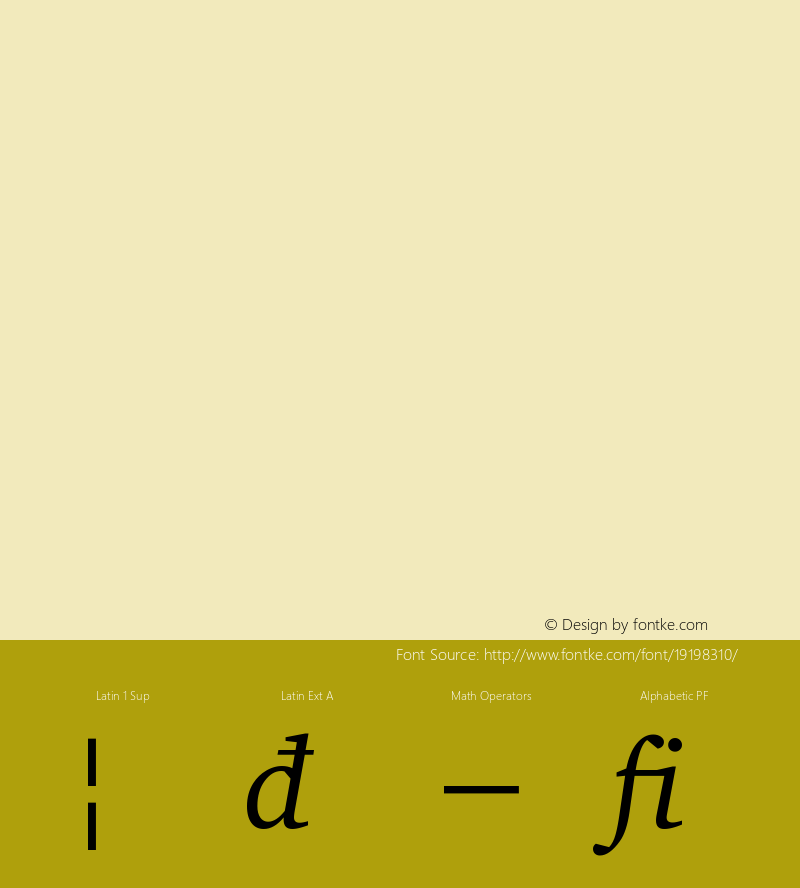 ITC Charter Italic Extension Version 003.001 Font Sample