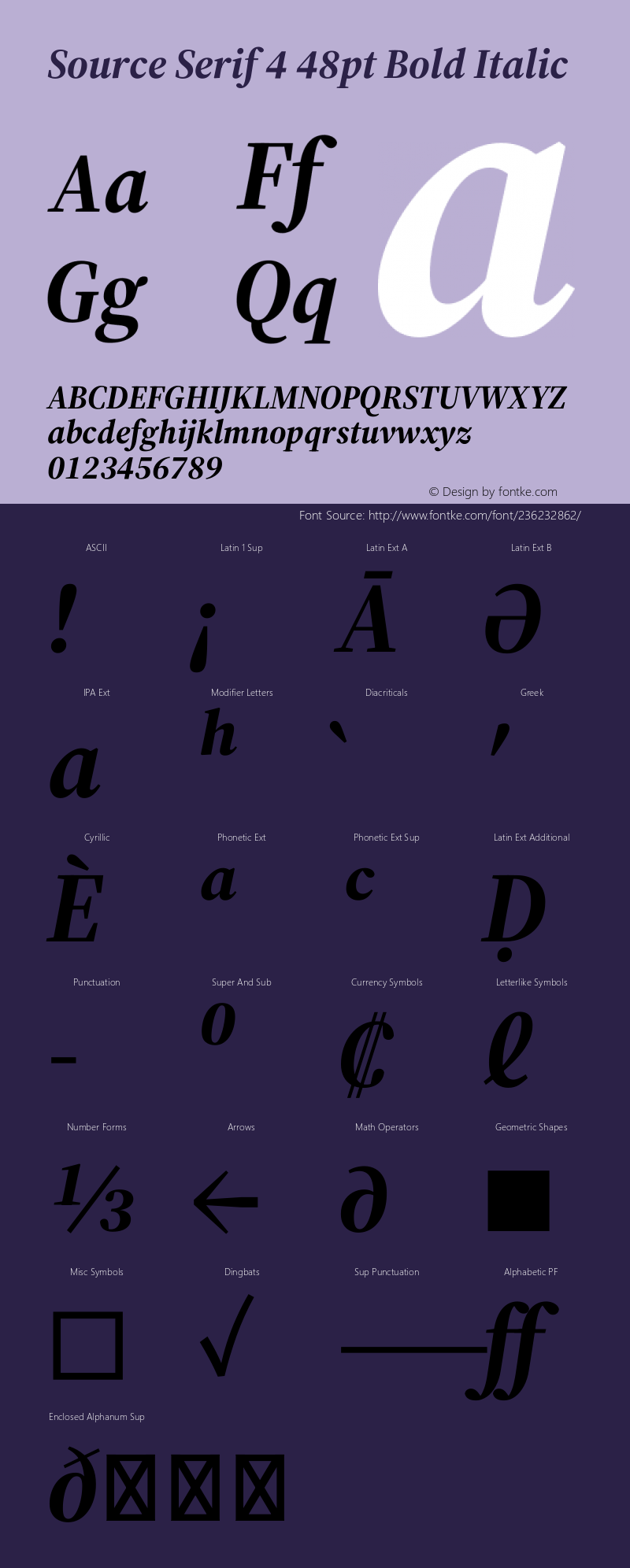 Source Serif 4 48pt Bold Italic Version 4.004;hotconv 1.0.116;makeotfexe 2.5.65601图片样张