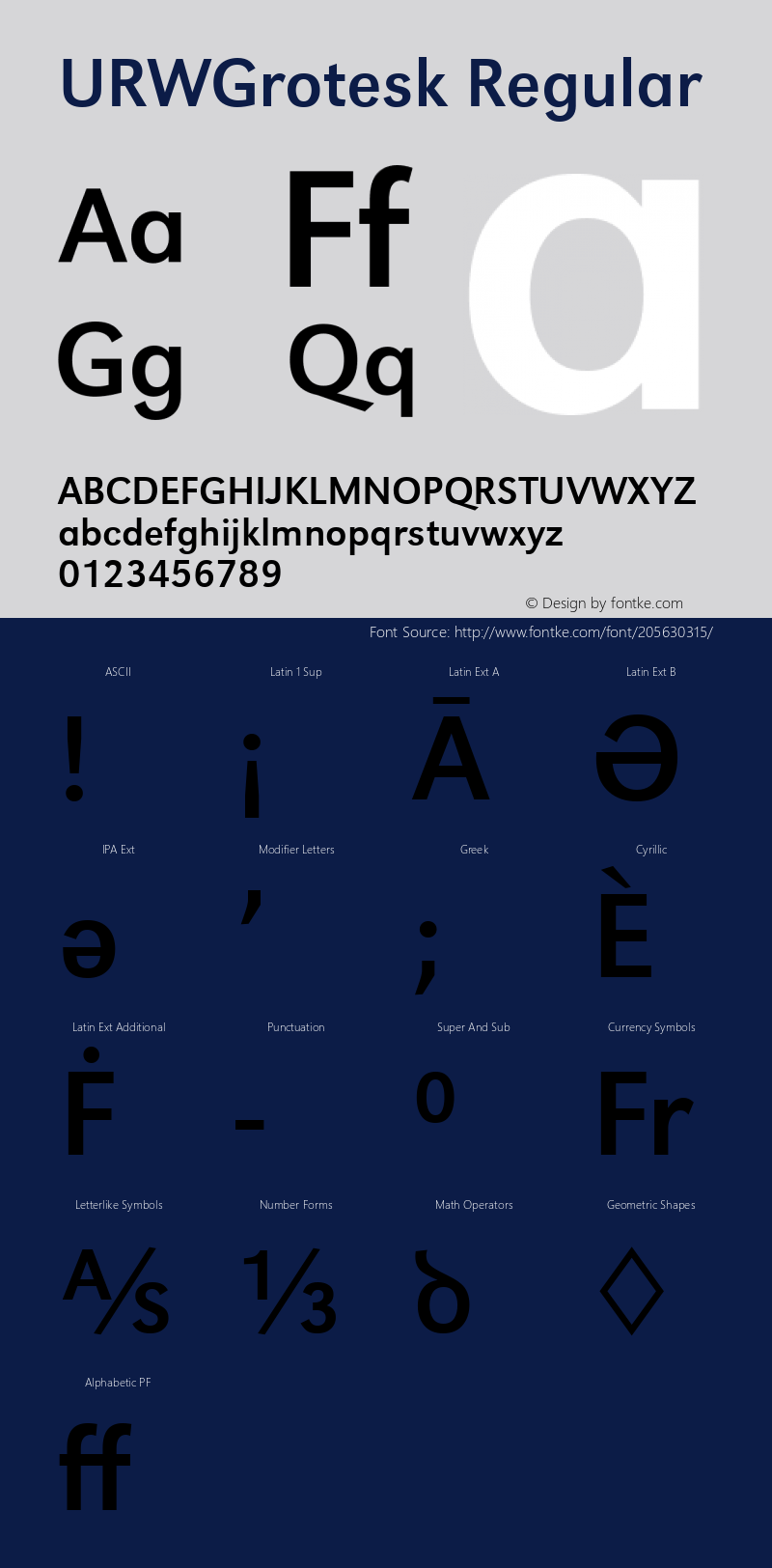 URWGrotesk Version 1.00图片样张