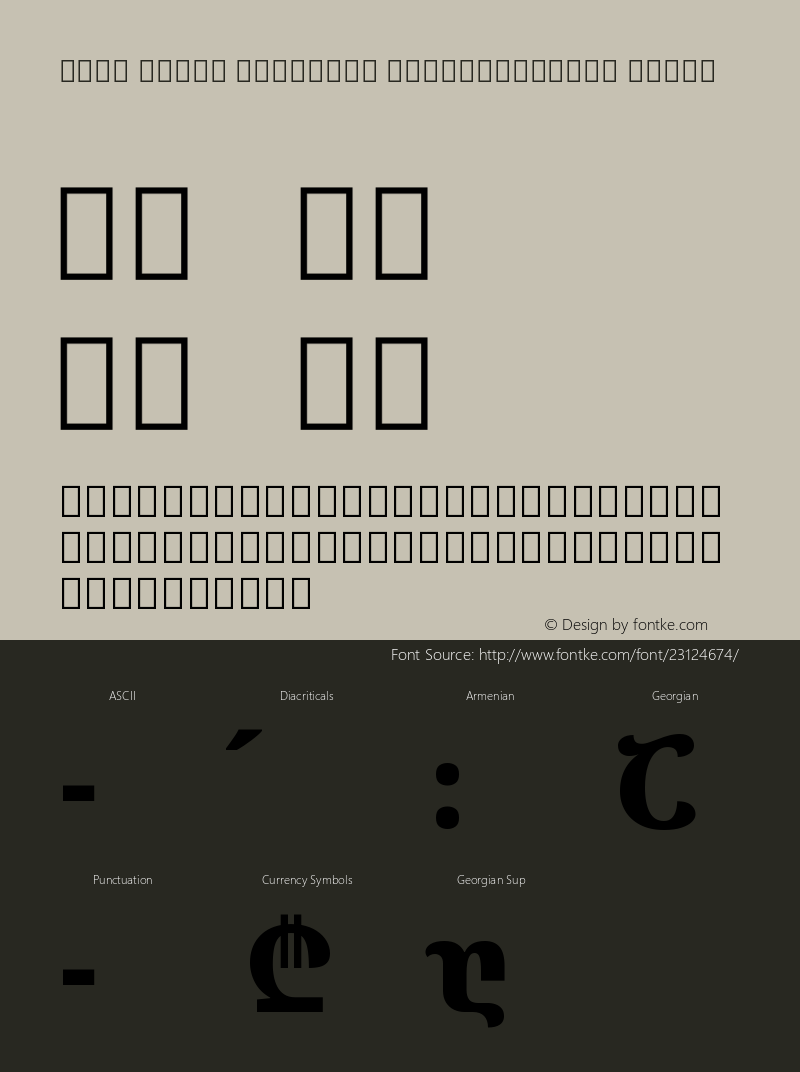 Noto Serif Georgian SemiCondensed Black Version 1.902 Font Sample